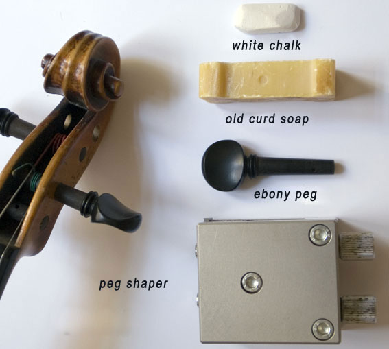 Tools for peg adjustment: Chalks, Soap and pegs